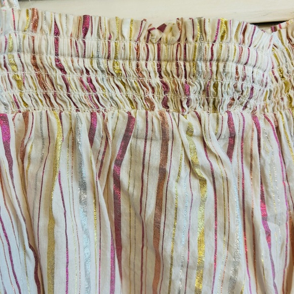 LOF Striped Sundress in Cream, Pink & Yellow - Picture 3 of 3